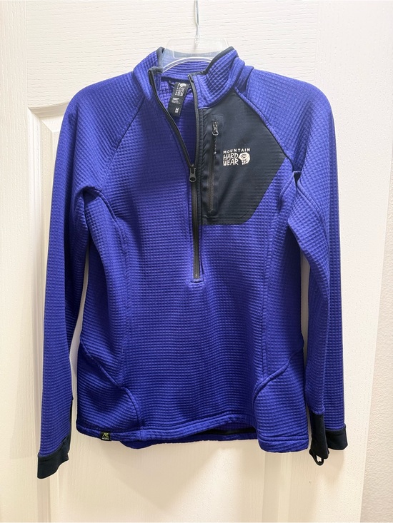 Mountain Hardwear Sweaters - Mountain Hardwear Purple Half-Zip Waffle Pullover